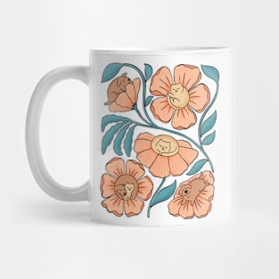 Cats and dogs flowers Mug